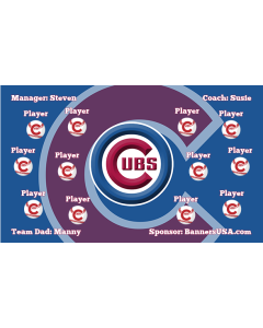 Cubs Major League 13oz Vinyl Team Banner DIY Live Designer