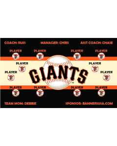 Giants Major League 13oz Vinyl Team Banner DIY Live Designer