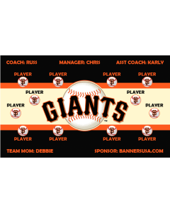 Giants Major League 13oz Vinyl Team Banner DIY Live Designer