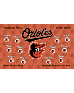 Orioles Major League 13oz Vinyl Team Banner DIY Live Designer