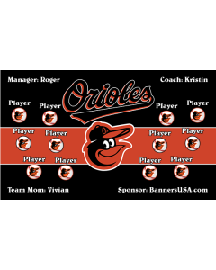 Orioles Major League 13oz Vinyl Team Banner DIY Live Designer