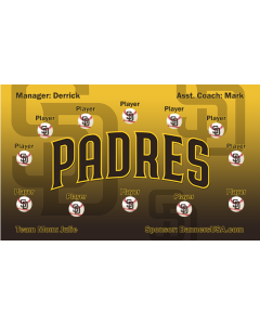 Padres Major League 13oz Vinyl Team Banner DIY Live Designer