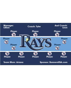 Rays Major League 13oz Vinyl Team Banner DIY Live Designer
