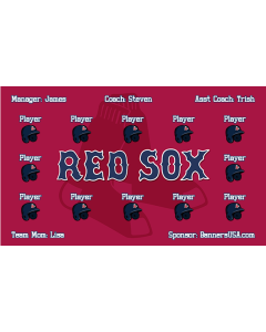 Red Sox Major League 13oz Vinyl Team Banner DIY Live Designer