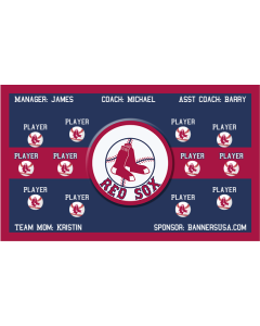 Red Sox Major League 13oz Vinyl Team Banner DIY Live Designer