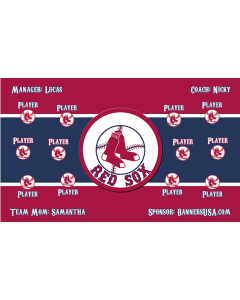 Red Sox Major League 13oz Vinyl Team Banner DIY Live Designer