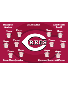 Reds Major League 13oz Vinyl Team Banner DIY Live Designer