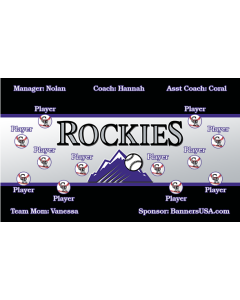 Rockies Major League 13oz Vinyl Team Banner DIY Live Designer