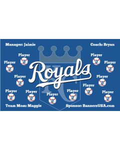 Royals Major League 13oz Vinyl Team Banner DIY Live Designer