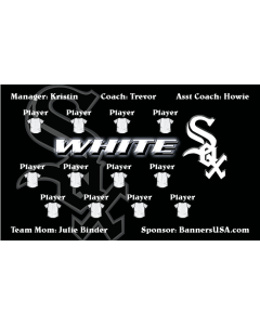 White Sox Major League 13oz Vinyl Team Banner DIY Live Designer