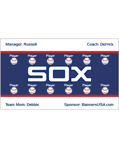 White Sox Major League 13oz Vinyl Team Banner DIY Live Designer