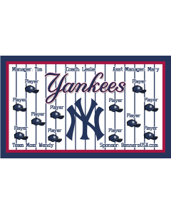 Yankees Major League 13oz Vinyl Team Banner DIY Live Designer