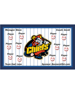Chiefs Minor League Vinyl Team Banner Live Designer