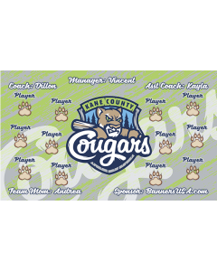 Cougars Minor League Vinyl Team Banner Live Designer