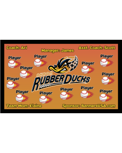 Rubber Ducks Minor League 13oz Vinyl Team Banner DIY Live Designer