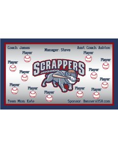 Scrappers Minor League 13oz Vinyl Team Banner DIY Live Designer