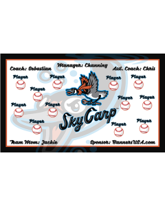 Sky Carp Minor League 13oz Vinyl Team Banner DIY Live Designer