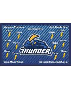 Thunder Minor League 13oz Vinyl Team Banner DIY Live Designer