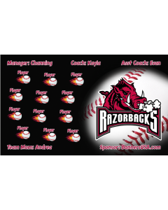 Arkansas Razorbacks College 13oz Vinyl Team Banner DIY Live Designer