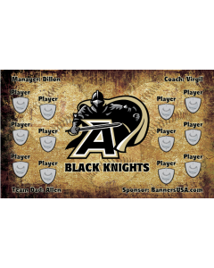 Army Black Knights College 13oz Vinyl Team Banner DIY Live Designer