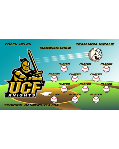 Central Florida Knights College 13oz Vinyl Team Banner DIY Live Designer