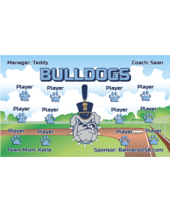 Citadel Bulldogs College 13oz Vinyl Team Banner DIY Live Designer