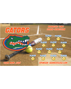Florida Gators College 13oz Vinyl Team Banner DIY Live Designer