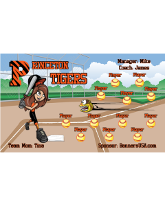Princeton Tigers College 13oz Vinyl Team Banner DIY Live Designer