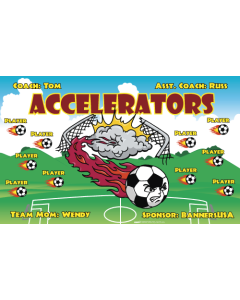 Accelerators Soccer Vinyl Team Banner E-Z Order