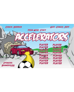 Accelerators Soccer Vinyl Team Banner E-Z Order