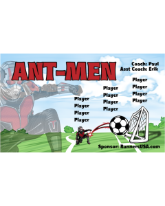 Ant-Men Soccer 13oz Vinyl Team Banner E-Z Order
