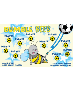 Bumble Bees Soccer 13oz Vinyl Team Banner E-Z Order