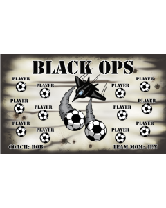 Black Ops Soccer 13oz Vinyl Team Banner E-Z Order