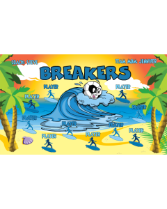 Breakers Soccer 13oz Vinyl Team Banner E-Z Order