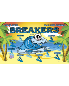 Breakers Soccer 13oz Vinyl Team Banner E-Z Order