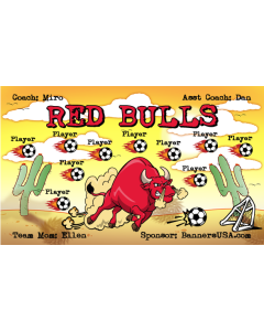 Red Bulls Soccer 13oz Vinyl Team Banner E-Z Order