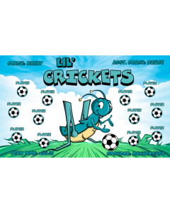 Lil' Crickets Soccer 13oz Vinyl Team Banner E-Z Order