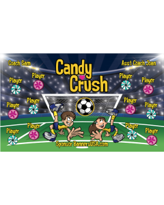 Candy Crush Soccer 13oz Vinyl Team Banner E-Z Order