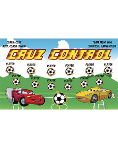 Cruz Control Soccer 13oz Vinyl Team Banner E-Z Order