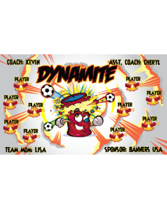 Dynamite Soccer 13oz Vinyl Team Banner E-Z Order