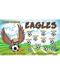 Eagles Soccer 13oz Vinyl Team Banner E-Z Order