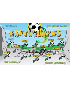 Earthquakes Soccer 13oz Vinyl Team Banner E-Z Order