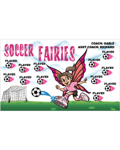 Soccer Fairies Soccer 13oz Vinyl Team Banner E-Z Order