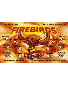 Firebirds Soccer 13oz Vinyl Team Banner E-Z Order