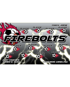 Firebolts Soccer 13oz Vinyl Team Banner E-Z Order