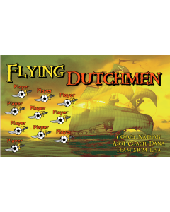 Flying Dutchmen Soccer 13oz Vinyl Team Banner E-Z Order