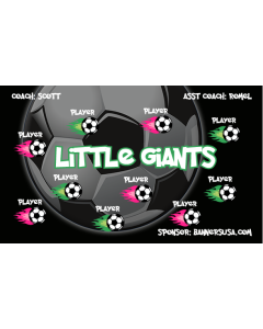 Little Giants Soccer 13oz Vinyl Team Banner E-Z Order