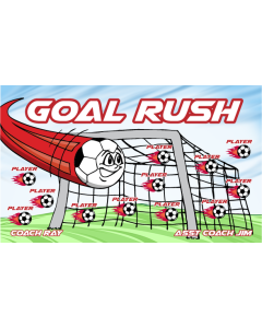 Goal Rush Soccer 13oz Vinyl Team Banner E-Z Order