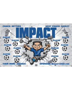 Impact Soccer 13oz Vinyl Team Banner E-Z Order