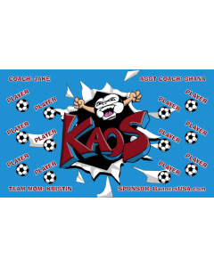 Kaos Soccer 13oz Vinyl Team Banner E-Z Order